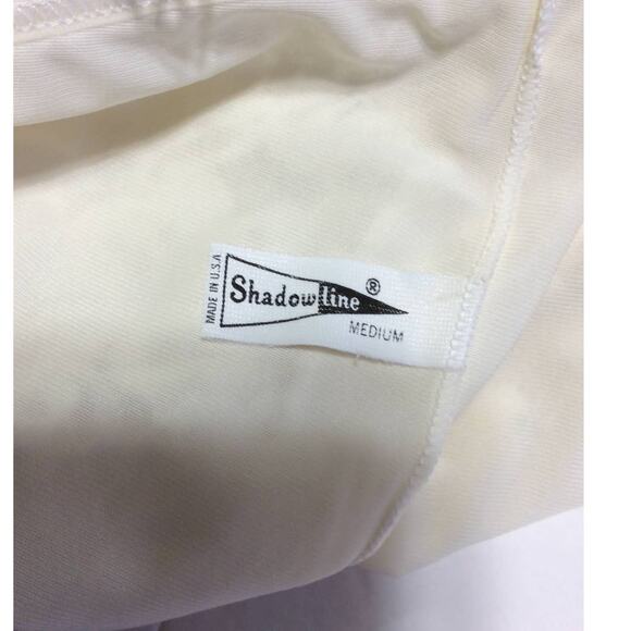 Vintage Shadowline Lingerie Nightie Nightgown Bridal Baby doll Beige Lace Medium - Picture 7 of 9
